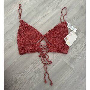 Agua Bendita Nellie Crochet Crop Top – Size Small – NWT